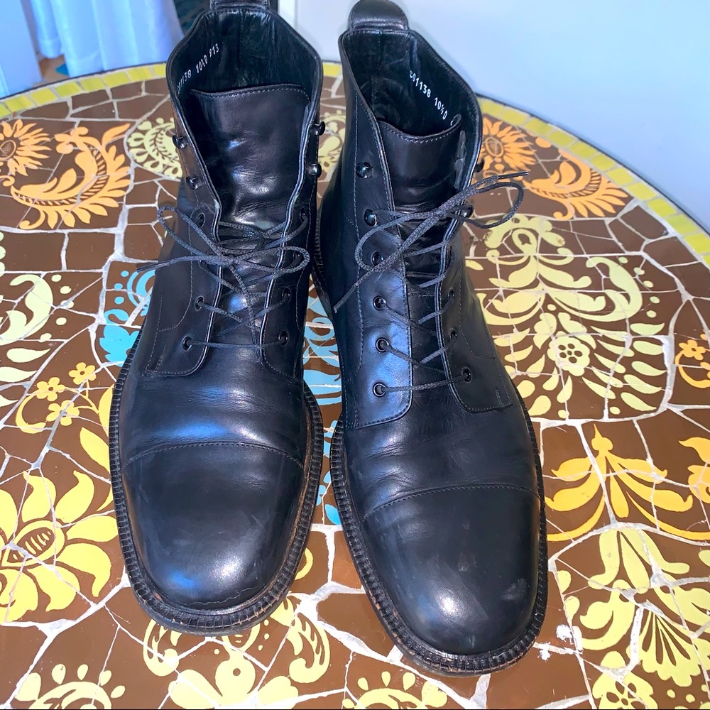 COLE HAAN Men’s Lace Up Boots -Black Sz:10D